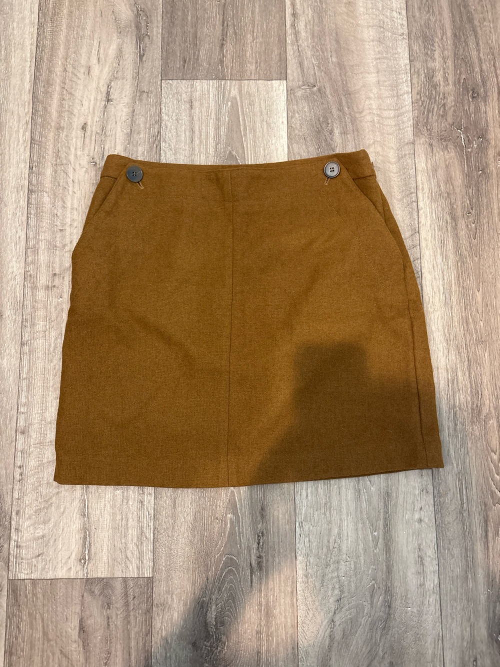 Dalia Wool Blend Brown Mini Skirt Size 10